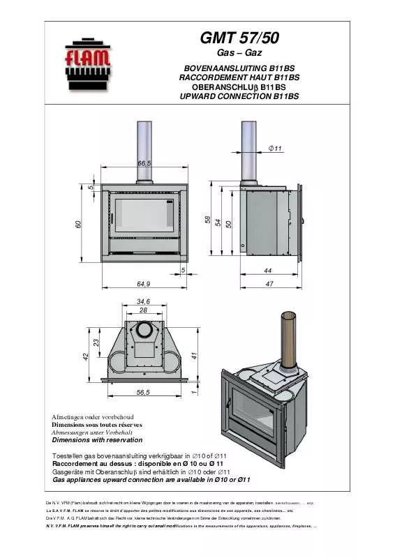 Mode d'emploi FLAM GMT 57-50