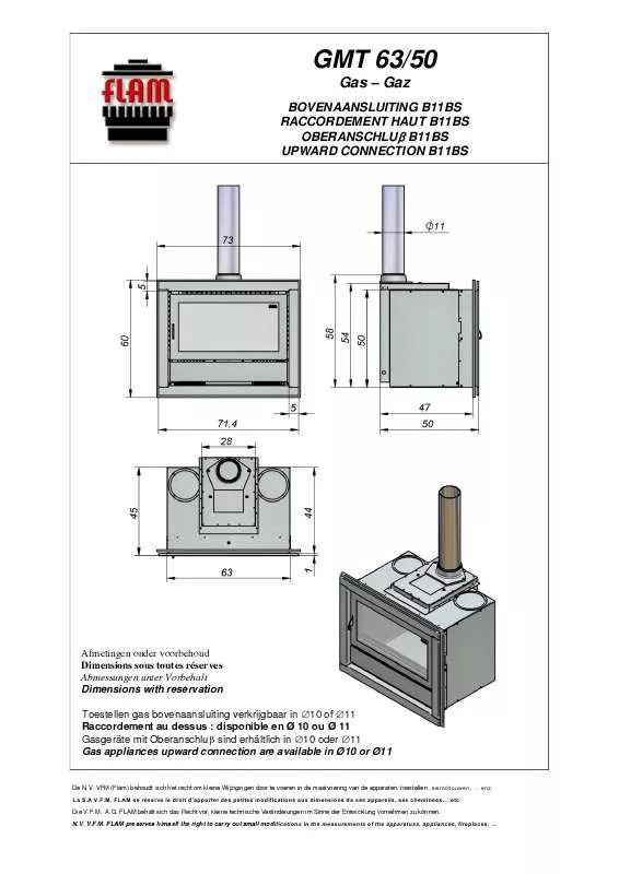 Mode d'emploi FLAM GMT 63-50