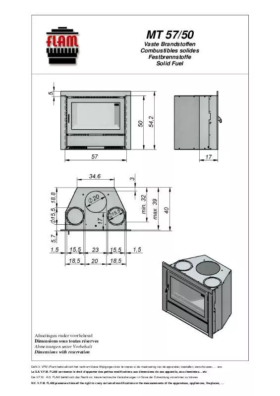 Mode d'emploi FLAM MT 57-50