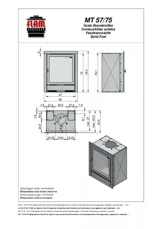 Mode d'emploi FLAM MT 57-75