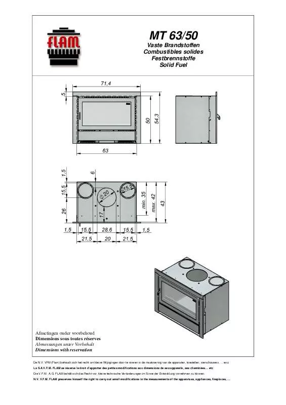 Mode d'emploi FLAM MT 63-50