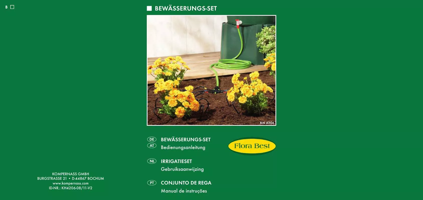 Mode d'emploi FLORABEST KH 4206 IRRIGATION SET