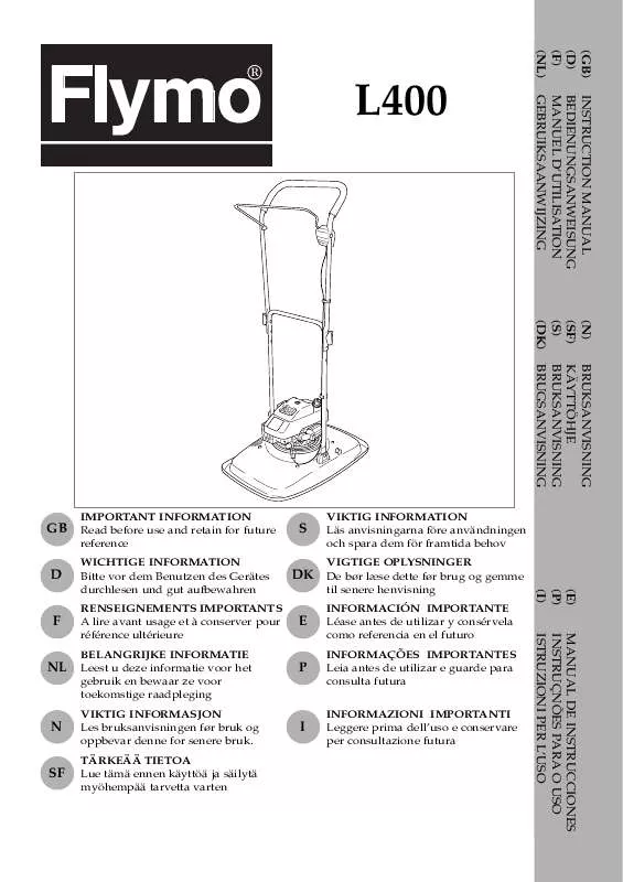 Mode d'emploi FLYMO L300