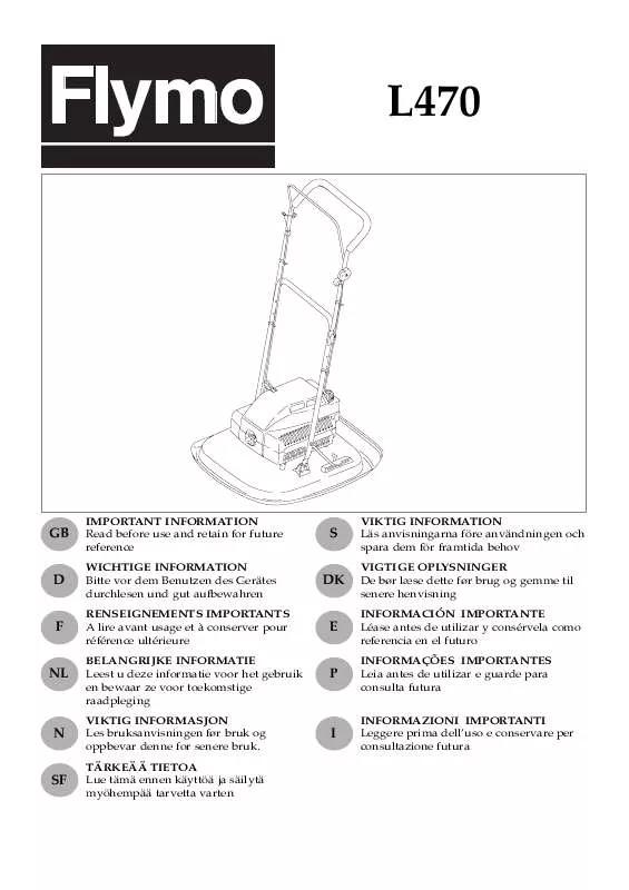 Mode d'emploi FLYMO L470