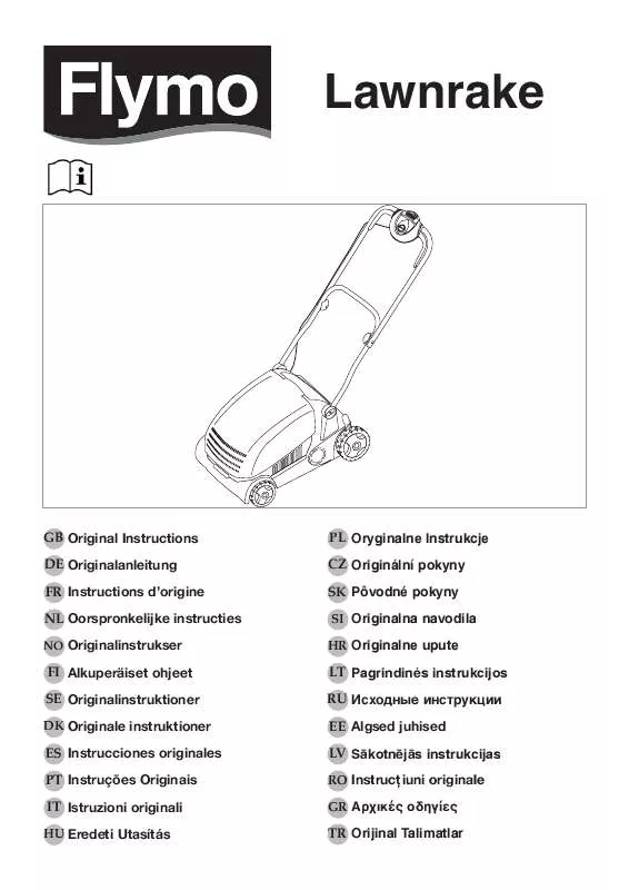 Mode d'emploi FLYMO LAWNRAKE 3400