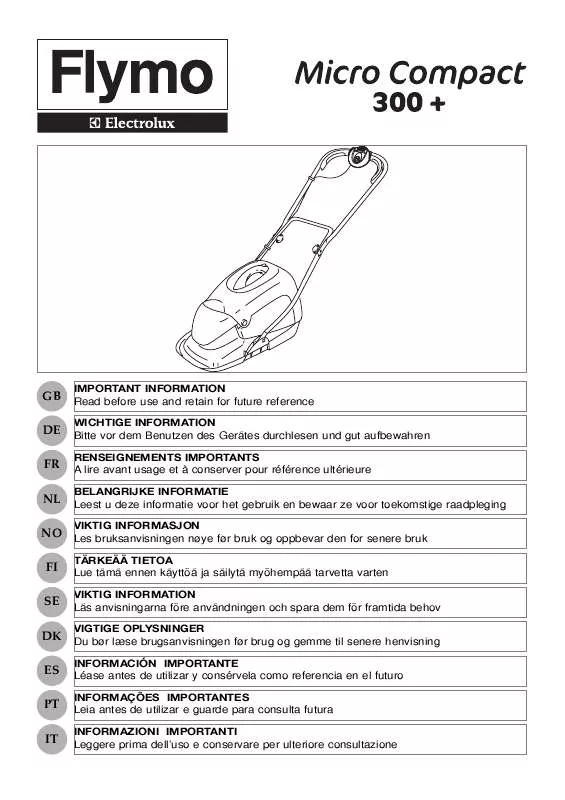 Mode d'emploi FLYMO MICRO COMPACT 300+