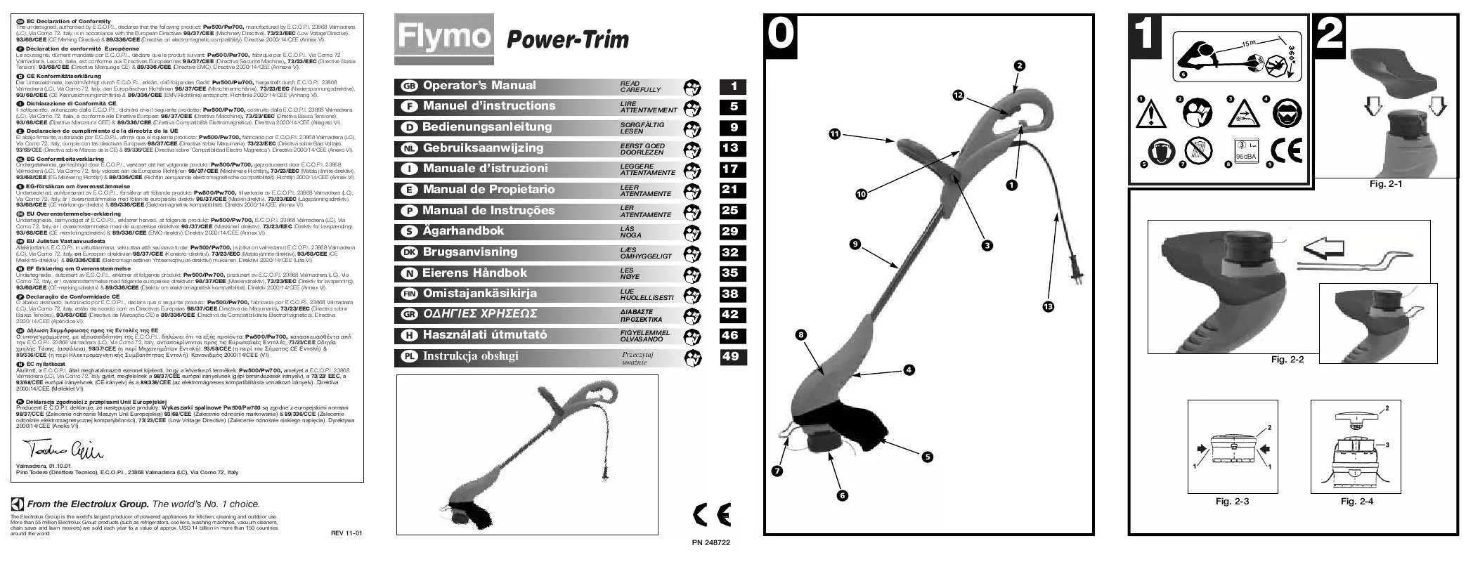 Mode d'emploi FLYMO POWER TRIM