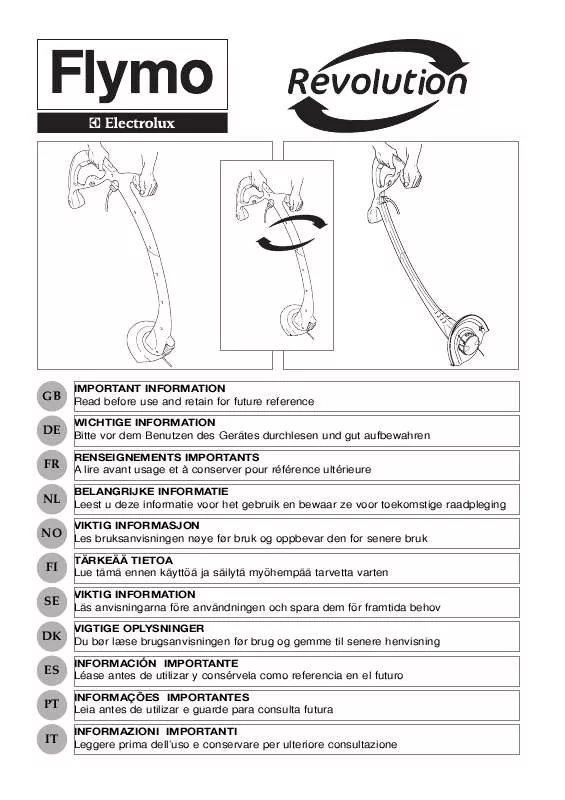 Mode d'emploi FLYMO REVOLUTION 2500