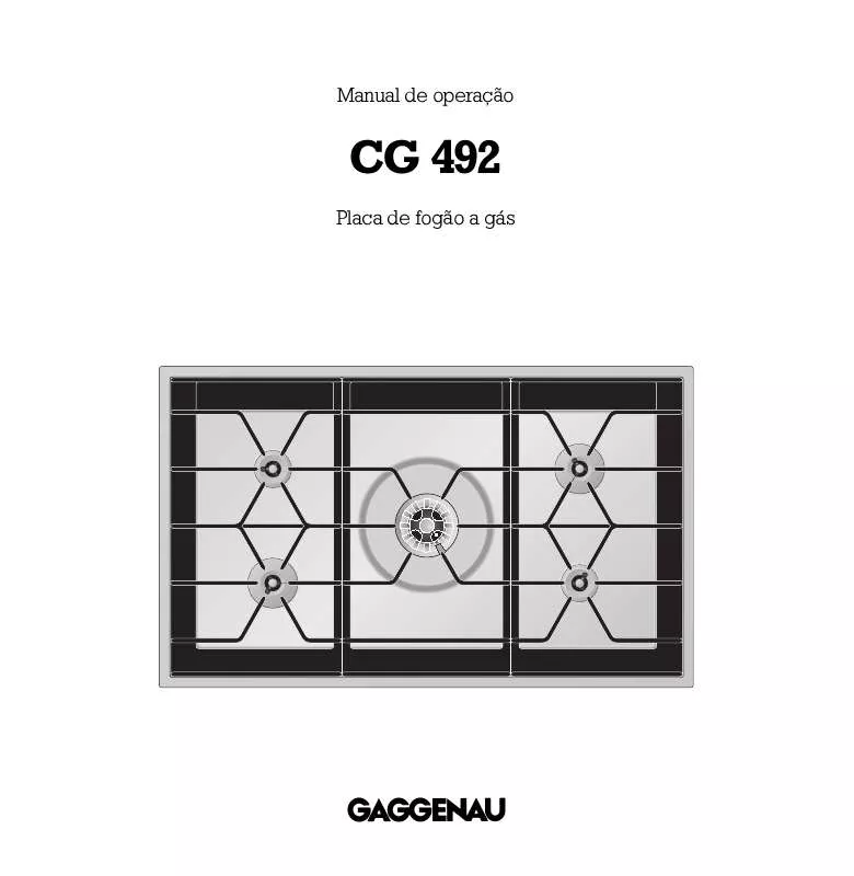 Mode d'emploi GAGGENAU CG492210