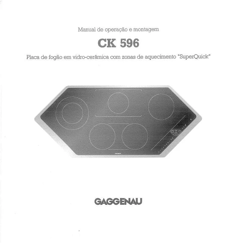 Mode d'emploi GAGGENAU CK596115