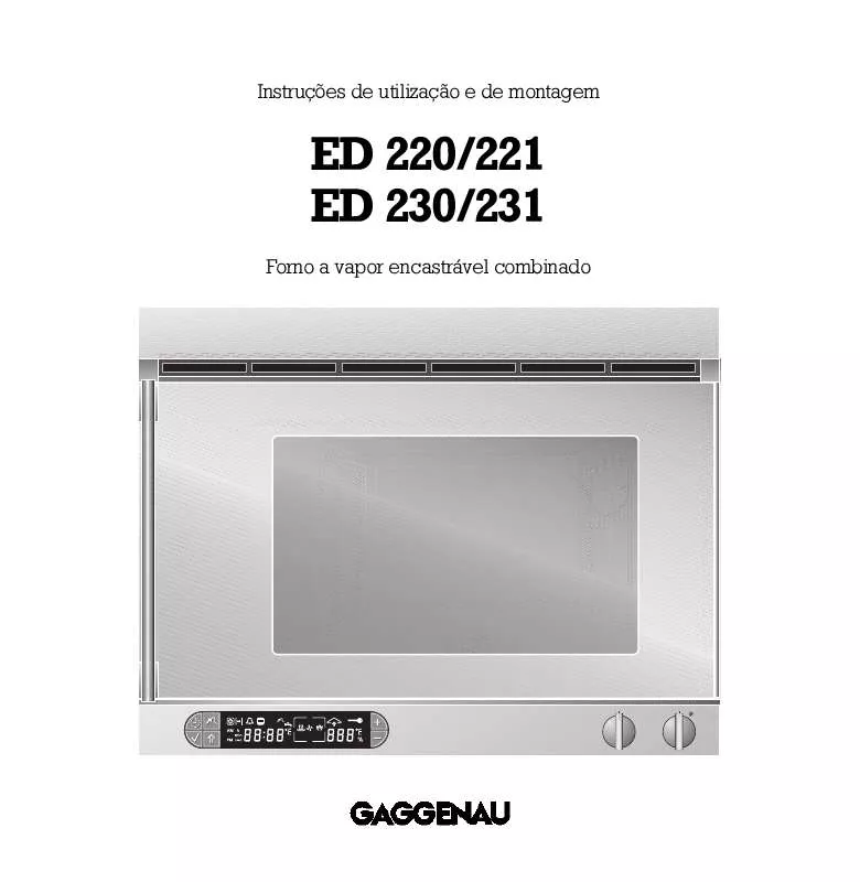 Mode d'emploi GAGGENAU ED230130