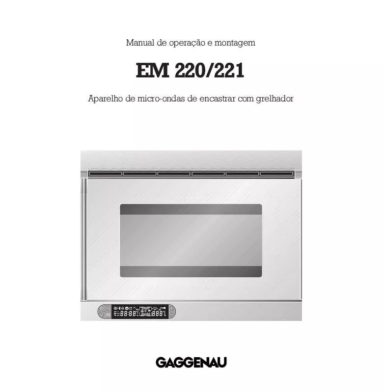 Mode d'emploi GAGGENAU EM220130