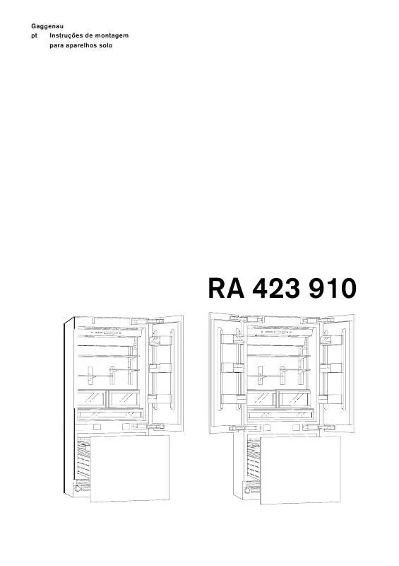 Mode d'emploi GAGGENAU RA423910