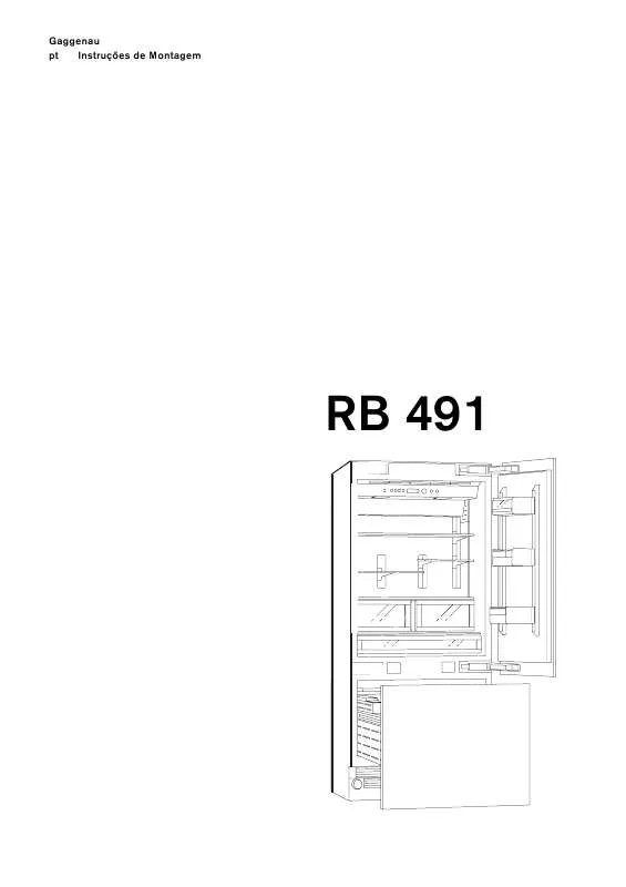 Mode d'emploi GAGGENAU RB491200