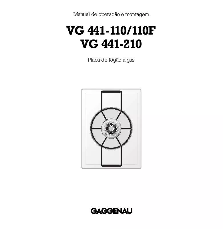 Mode d'emploi GAGGENAU VG441210