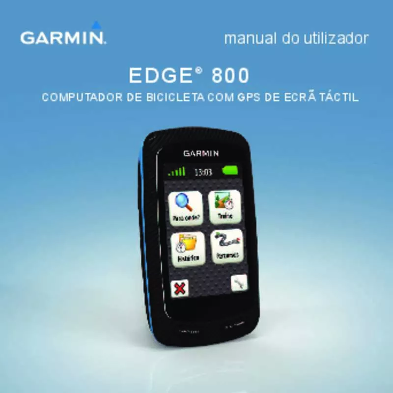 Mode d'emploi GARMIN EDGE 800