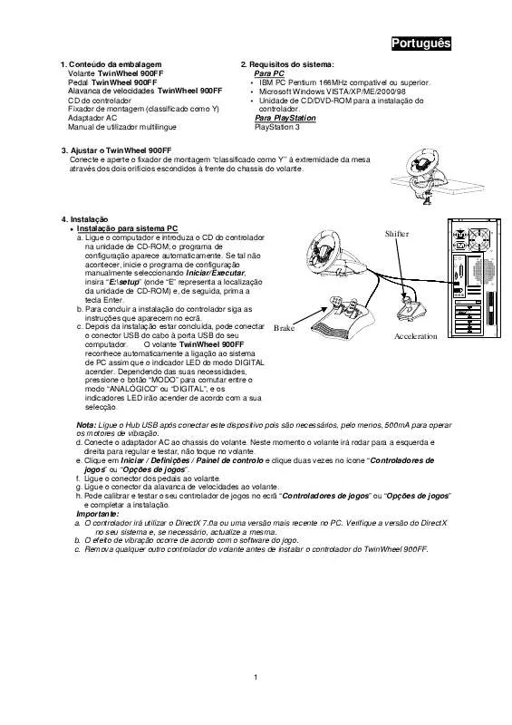 Mode d'emploi GENIUS TWINWHEEL 900FF