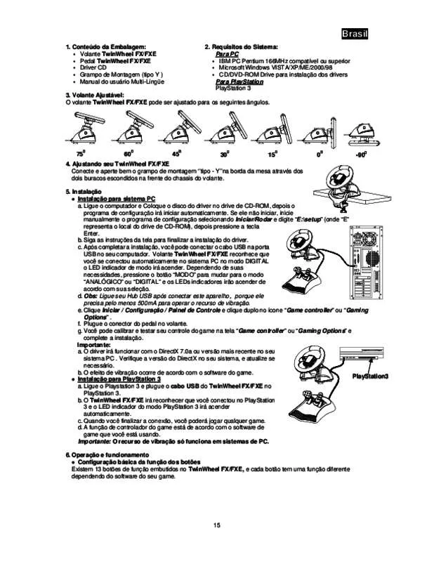 Mode d'emploi GENIUS TWINWHEEL FXE