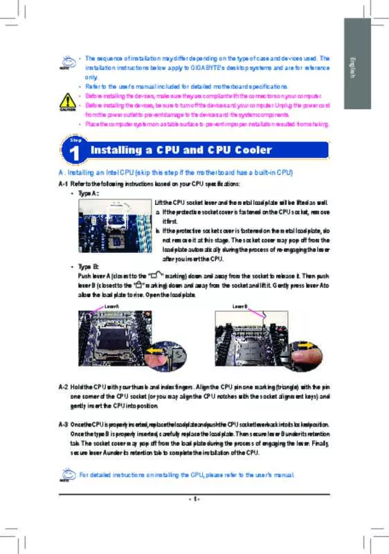 Mode d'emploi GIGABYTE GA-945PLM-DS2