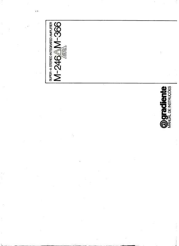 Mode d'emploi GRADIENTE M-246