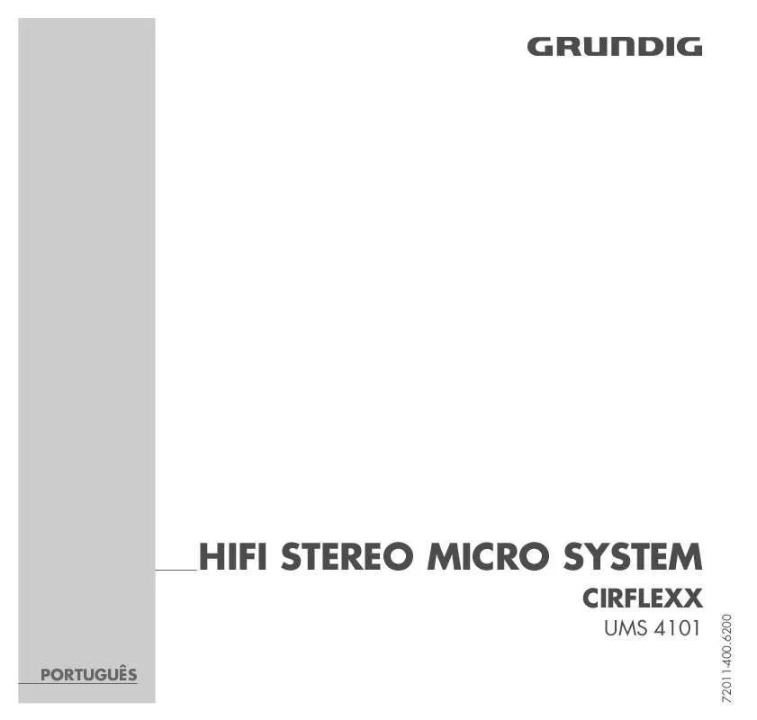 Mode d'emploi GRUNDIG CIRFLEXX UMS 4101