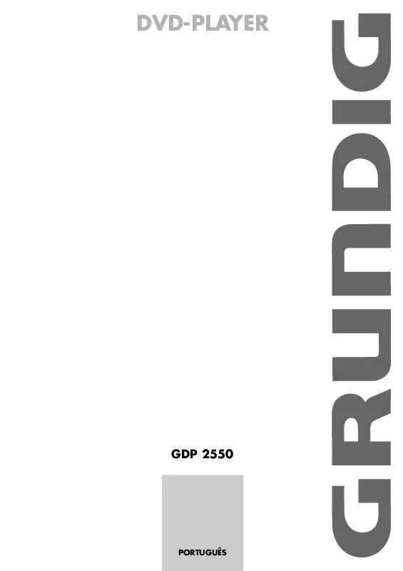 Mode d'emploi GRUNDIG GDP 2550