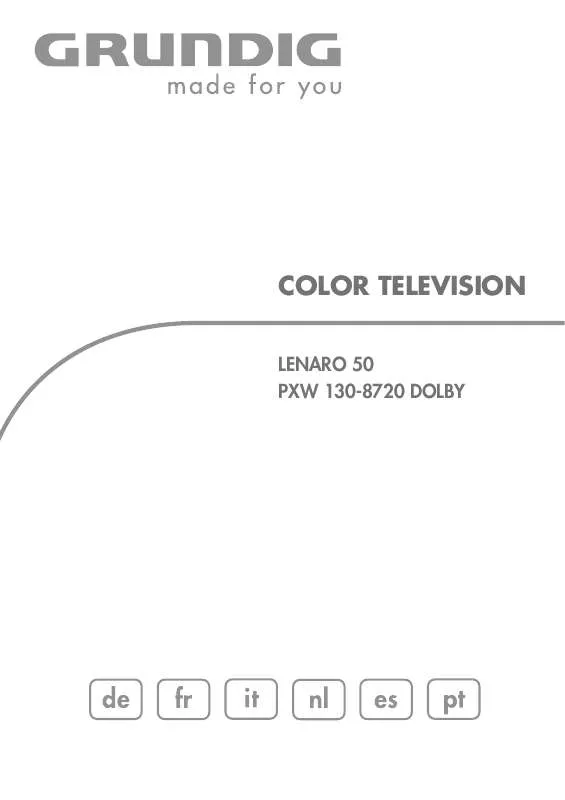 Mode d'emploi GRUNDIG LENARO 50 PXW 130-8720 DOLBY