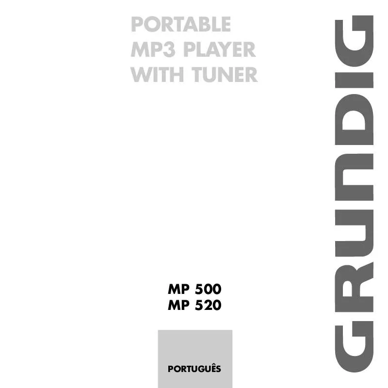 Mode d'emploi GRUNDIG MP 500/256