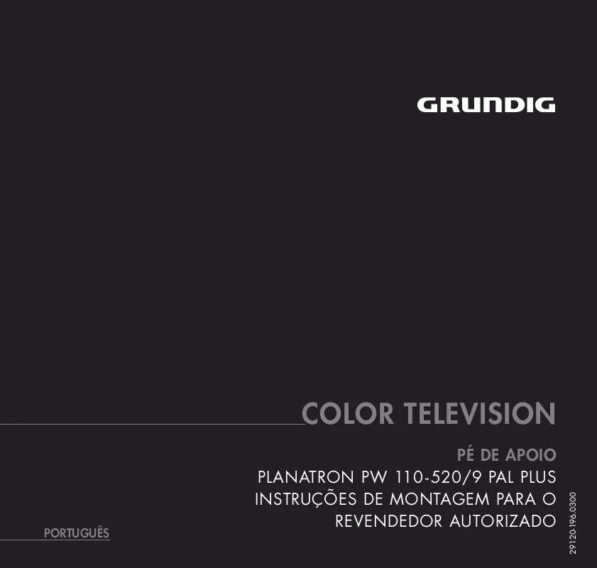 Mode d'emploi GRUNDIG PLANATRON TVS 2