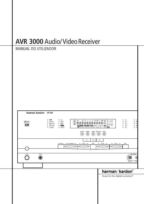 Mode d'emploi HARMAN KARDON AVR 3000