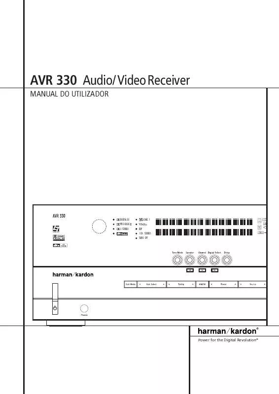 Mode d'emploi HARMAN KARDON AVR 330