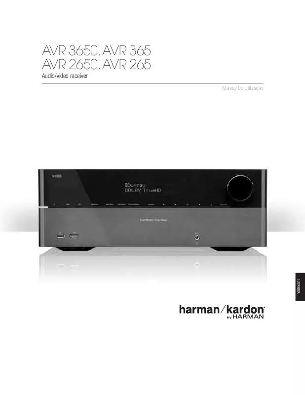 Mode d'emploi HARMAN KARDON AVR 365