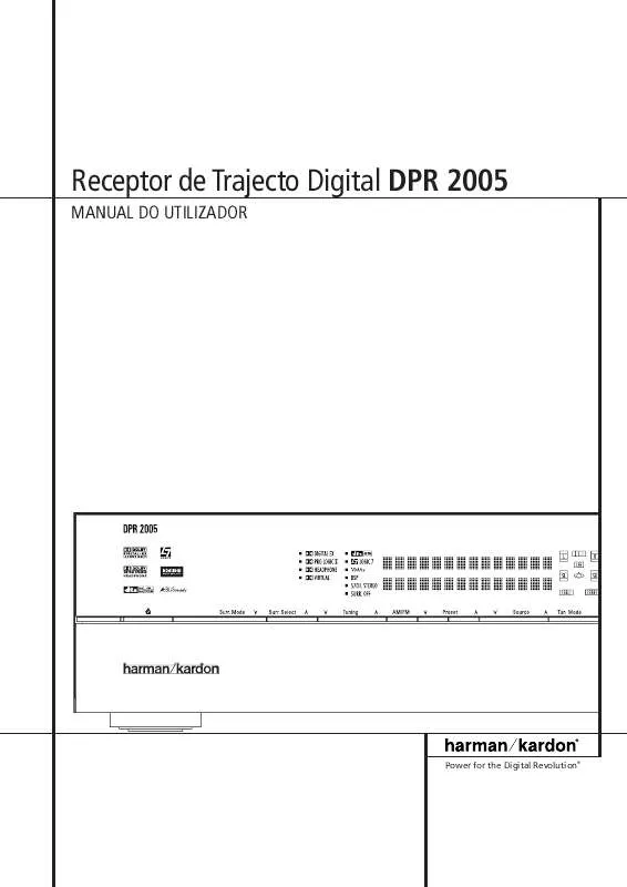 Mode d'emploi HARMAN KARDON DPR 2005