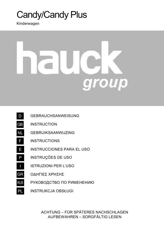 Mode d'emploi HAUCK CANDY