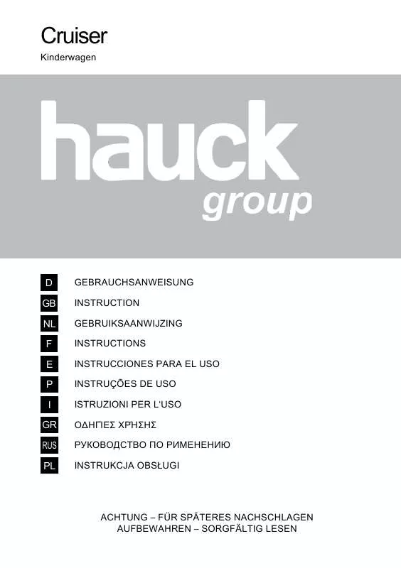 Mode d'emploi HAUCK CRUISER