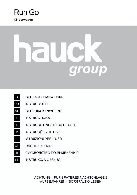 Mode d'emploi HAUCK RUN GO