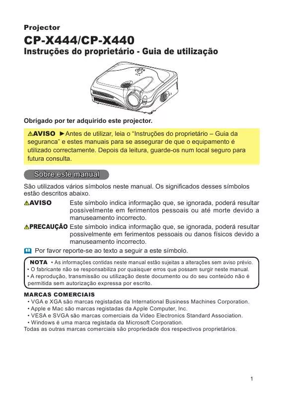 Mode d'emploi HITACHI CP-X440W