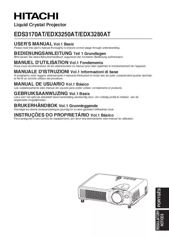 Mode d'emploi HITACHI EDS3170AT