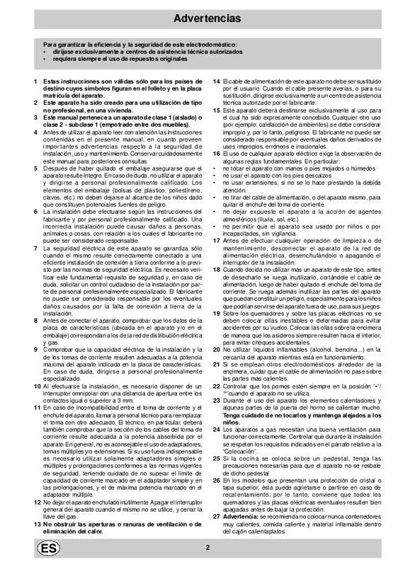 Mode d'emploi HOTPOINT C 344 G