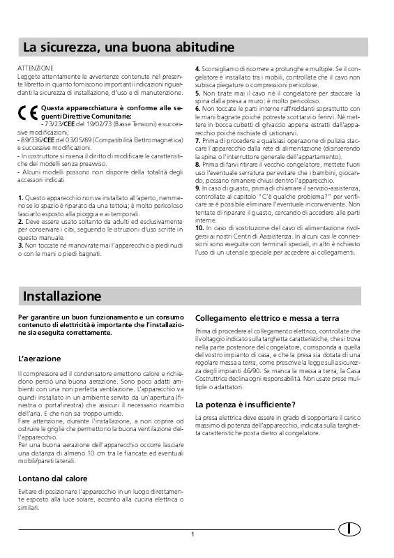 Mode d'emploi HOTPOINT E CH 440