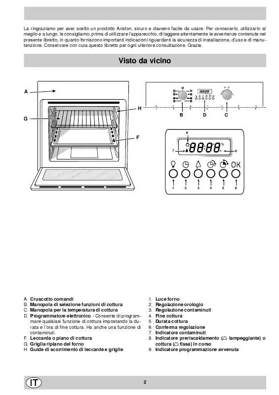 Mode d'emploi HOTPOINT FO 87 C.2/E TD IX