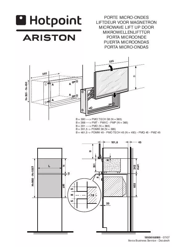 Mode d'emploi HOTPOINT PDMW 45