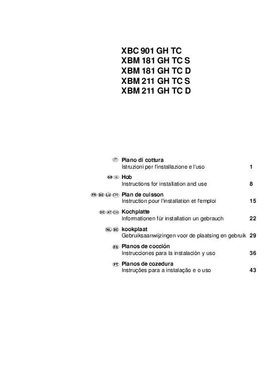 Mode d'emploi HOTPOINT XBC 901 GH TC NL