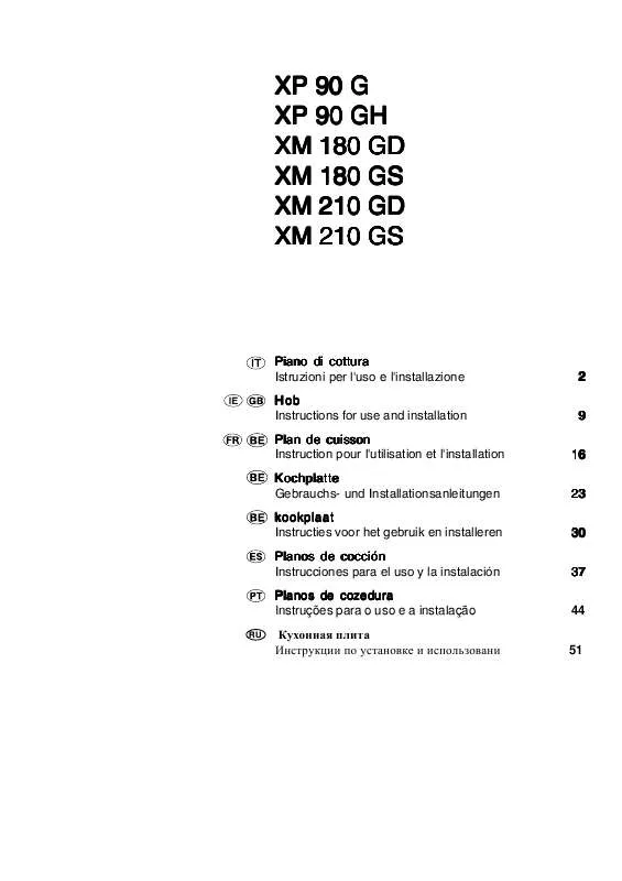 Mode d'emploi HOTPOINT XM 180 GD