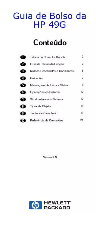 Mode d'emploi HP 49G GRAPHING CALCULATOR