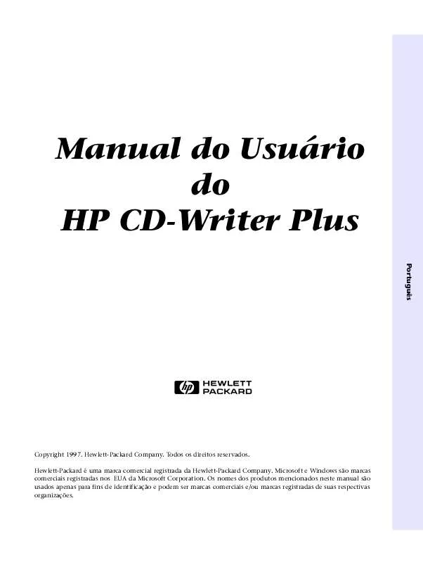Mode d'emploi HP CD-WRITER 9200