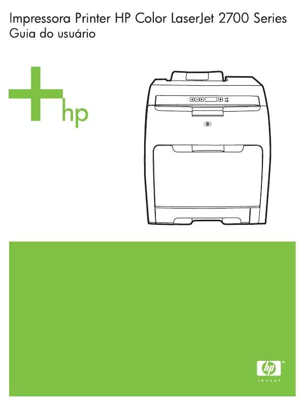 Mode d'emploi HP COLOR LASERJET 2700