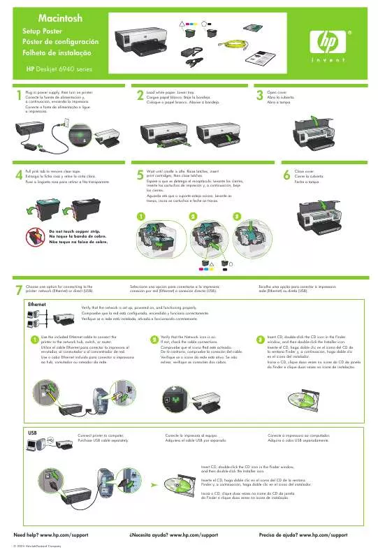 Mode d'emploi HP DESKJET 6940