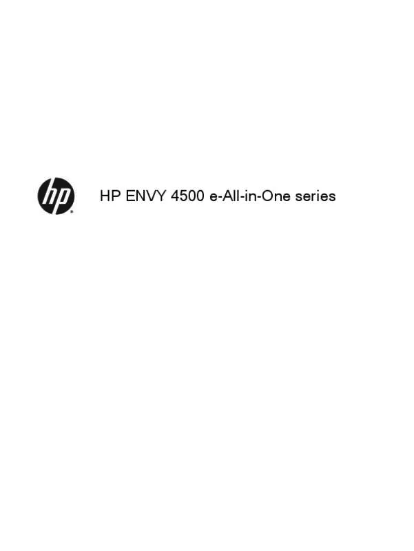 Mode d'emploi HP ENVY 4502
