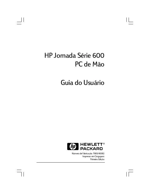 Mode d'emploi HP JORNADA 688 HANDHELD PC